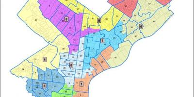 Plan de la ville de philadelphie