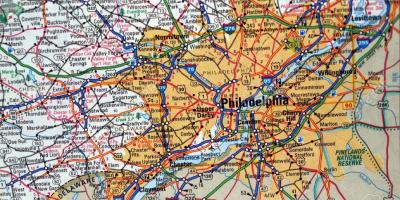 La carte de Philadelphia pa