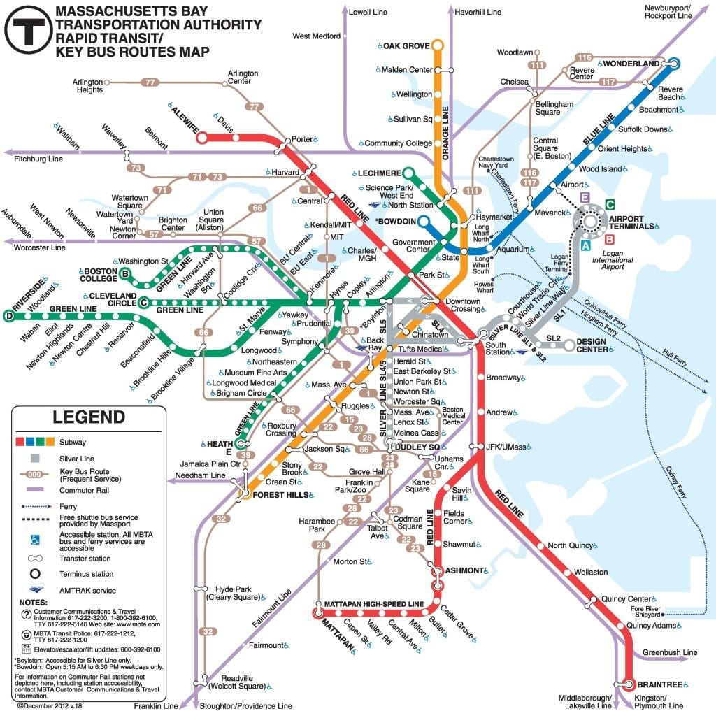 le métro de Philadelphie carte