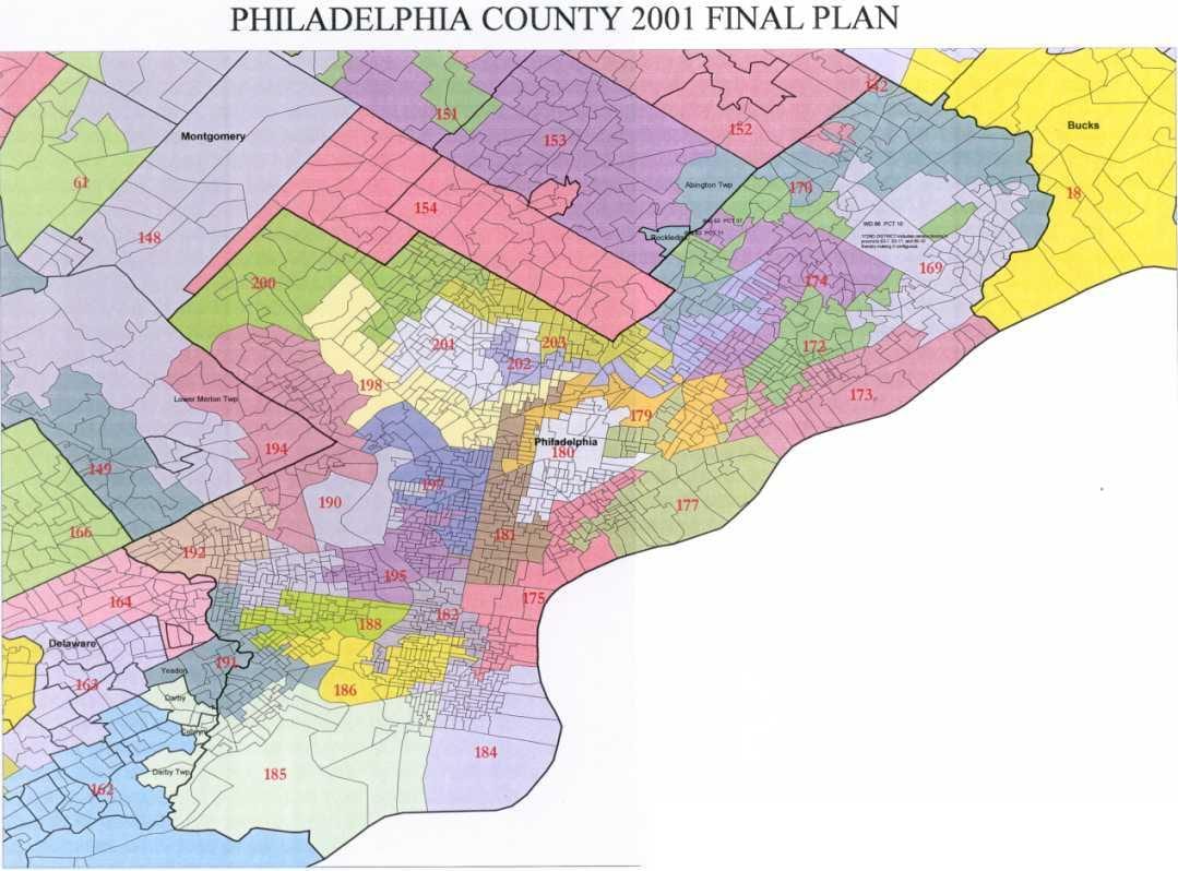 Philadelphie conseil de district de la carte