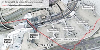 Phl terminal de l'aéroport de carte
