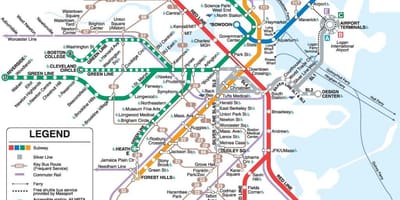 Le métro de Philadelphie carte