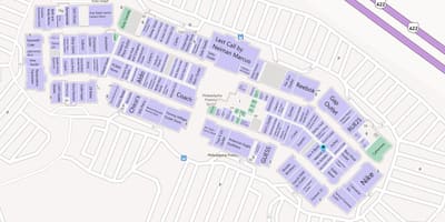 Philadelphie mall carte