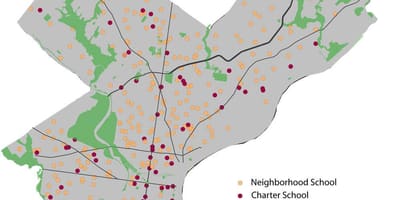 Le district scolaire de philadelphie carte