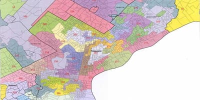 Philadelphie conseil de district de la carte