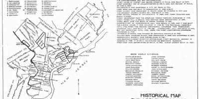 Carte du comté de philadelphie