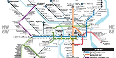 Plan du métro de Philadelphie